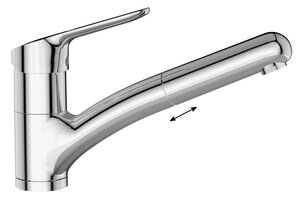 Изображение товара Смеситель Ideal Standard Ceraflex BC143AA для кухонной мойки, хром