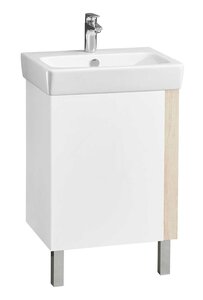 Изображение товара Тумба под раковину Aquaton Кантри 55 см напольная, белый/дуб верона, 1A257601AHB20