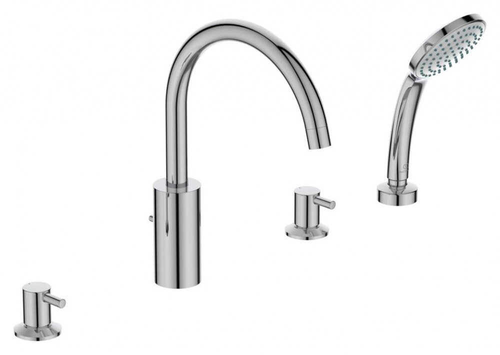 Изображение товара Смеситель Ideal Standard Ceraline BC198AA на борт ванны, хром, 21 см