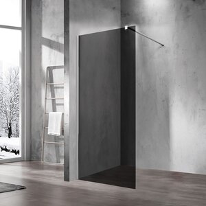 Изображение товара Душевая стенка Vincea Walk In 120 см стекло тонированное хром профиль Италия