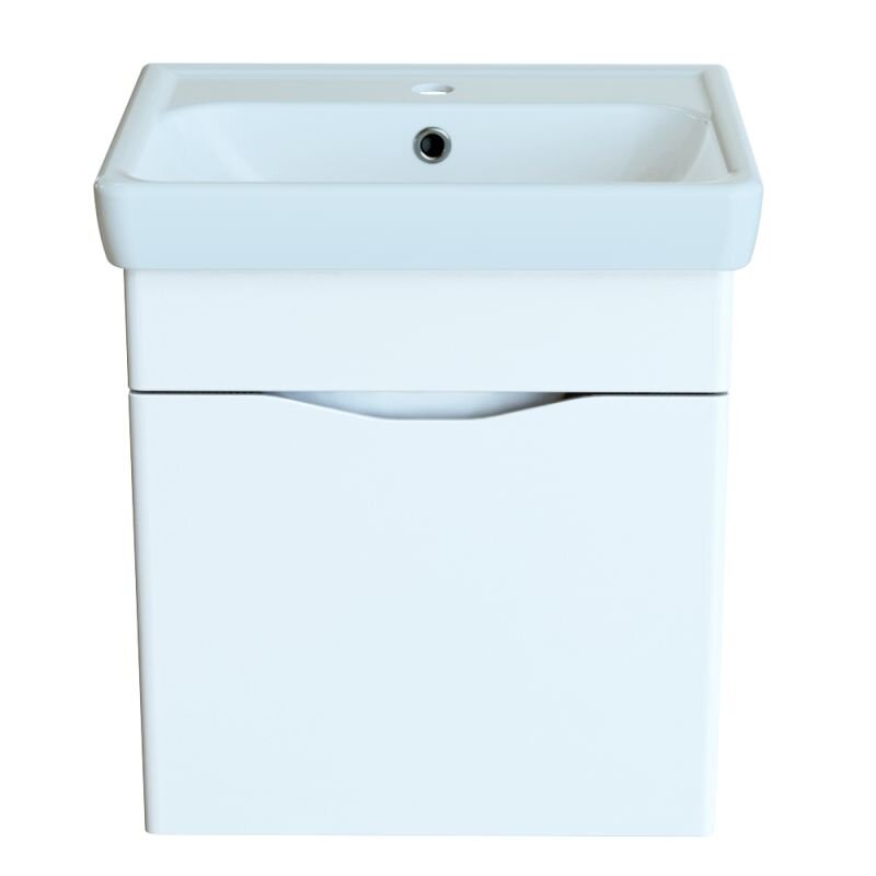 Изображение товара Подвесная тумба с раковиной Orange TOPLINE-Monaco, белая эмаль, 50 см