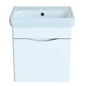 Изображение товара Тумба с раковиной Orange TOPLINE-Monaco, подвесная, белый, TP-MO50+RA