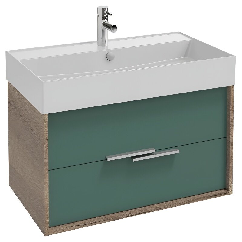 Изображение товара Тумба под раковину Jacob Delafon Vivienne 80 см, подвесная, эвкалипт сатин