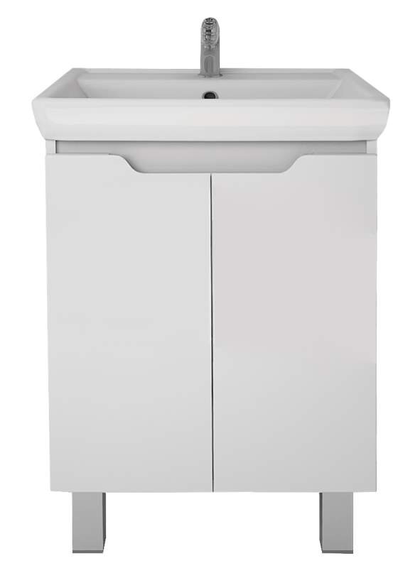 Изображение товара Тумба под раковину Dreja Q Plus (D) 60 см, напольная, белый глянец, 99.1004 Изображение товара Тумба под раковину Dreja Q Plus (D) 60 см, напольная, белый глянец, 99.1004
