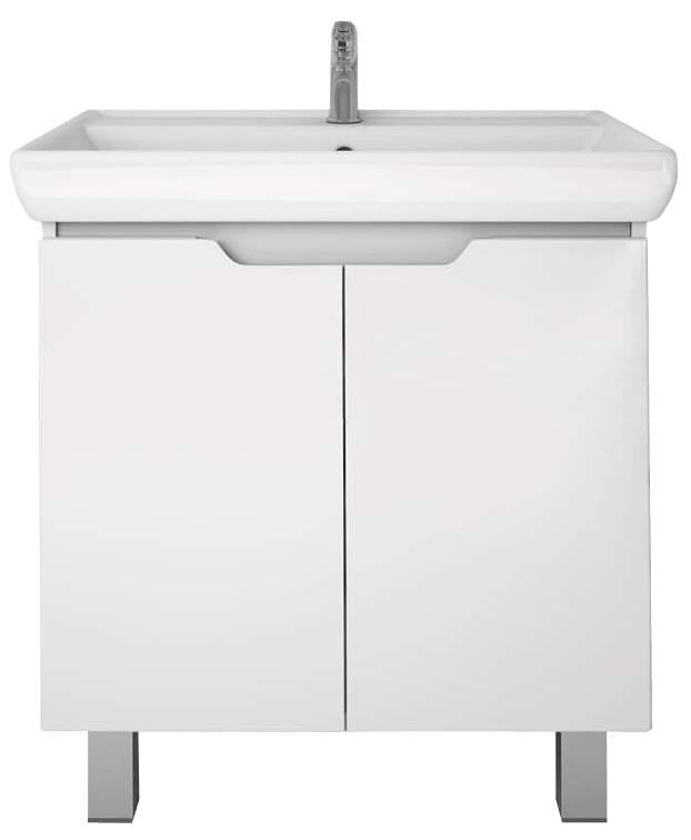Изображение товара Тумба под раковину Dreja Q Plus 70 белый глянец подвесная классика