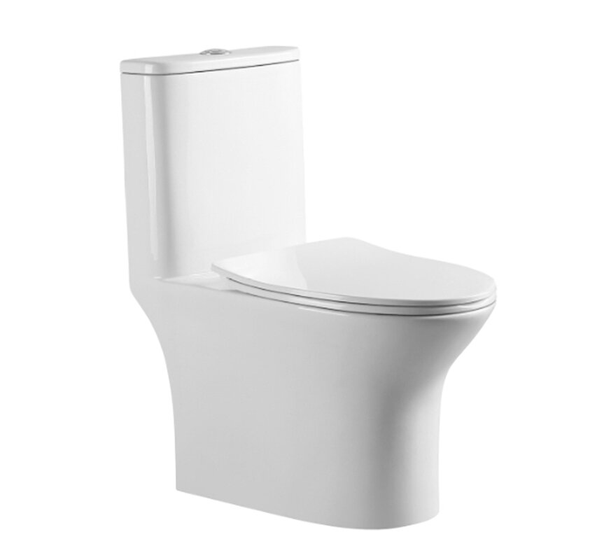 Изображение товара Унитаз моноблок Laguraty 8614A безободковый с горизонтальным выпуском