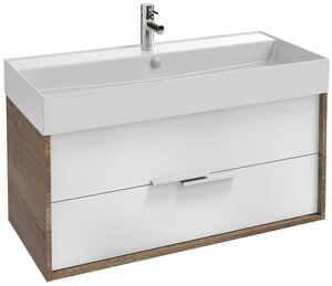 Изображение товара Тумба под раковину Jacob Delafon Vivienne 100 см, подвесная, белый сатин