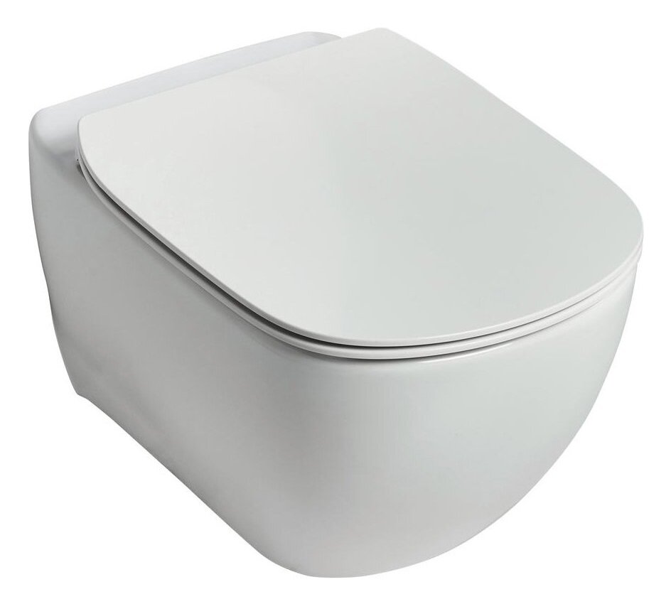 Изображение товара Ideal Standard Tesi Rimless, подвесной унитаз с микролифтом, белый