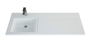 Изображение товара Раковина Andrea Cosmos 120 см, с комплектом кронштейнов, правая/левая