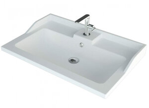 Изображение товара Раковина Andrea Laura 650 65 см угловая из искусственного мрамора белая