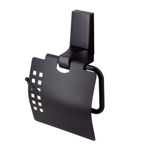 Изображение товара Держатель туалетной бумаги с крышкой WasserKRAFT Abens K-3225, черный