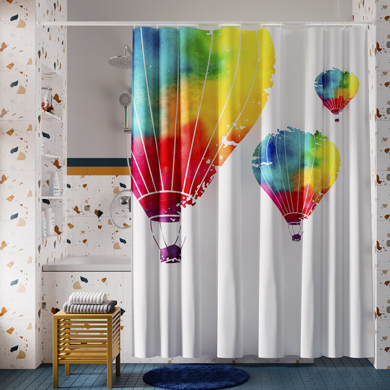 Изображение товара Штора для ванной WasserKraft Rossel SC-57102 180x200 см, водоотталкивающая полиэстеровая занавеска