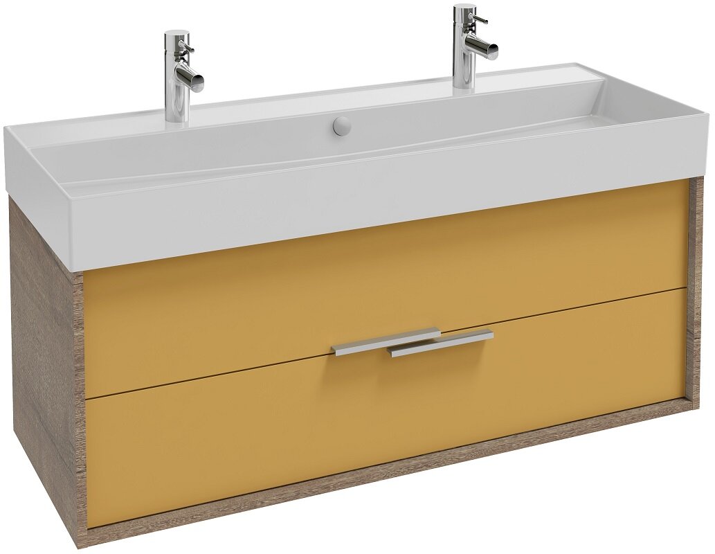 Изображение товара Тумба под раковину Jacob Delafon Vivienne 120 см с двумя ящиками и матовым фасадом