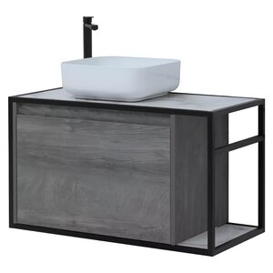 Изображение товара Тумба под раковину Aquanet Nova Lite Loft 90, 00261656/00261655, левая/правая, цвет дуб рошелье