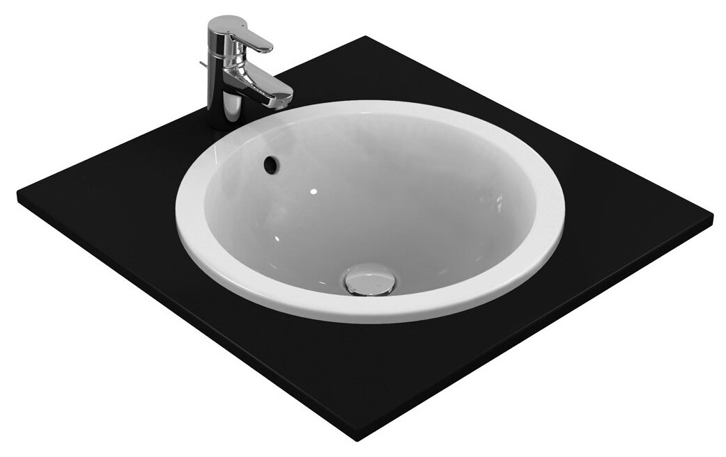 Изображение товара Раковина Ideal Standard Connect E505101 38 см белая современная встраиваемая