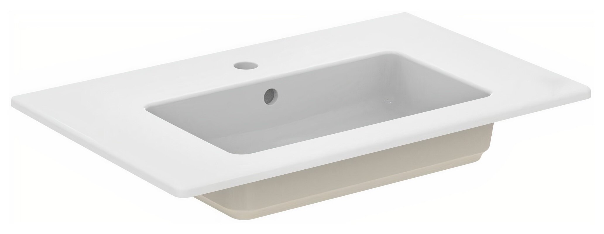 Изображение товара Раковина встраиваемая Ideal Standard Tempo 71x45 см с переливом и отверстием под смеситель Изображение товара Раковина встраиваемая Ideal Standard Tempo 71x45 см с переливом и отверстием под смеситель