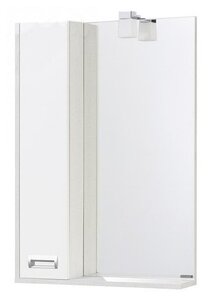 Изображение товара Зеркальный шкаф Акватон Бекка Pro 60 см, без подсветки, белый, дуб сомерсет, 1A214602BAC20