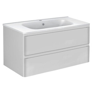 Изображение товара Тумба под раковину Vincea Vico 100 см, подвесная, белый глянец, VMC-2V100GW