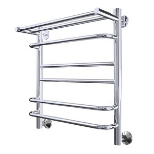 Изображение товара Полотенцесушитель Тругор Идеал комби НП 3 П 60x50 с полкой хром нержавеющая сталь