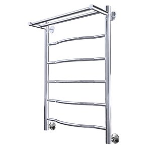 Изображение товара Полотенцесушитель Тругор Лотос НП 1 П 80*50 (ЛЦ28), ширина 50 см, высота 80 см, с полкой, хром