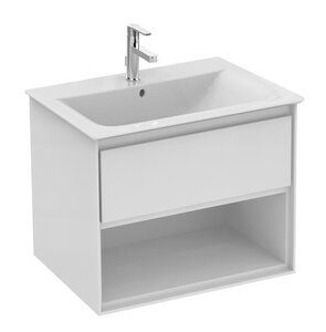 Изображение товара Тумба под раковину Ideal Standard Connect Air 60 см, подвесная, белый глянцевый, белый матовый, E0826B2