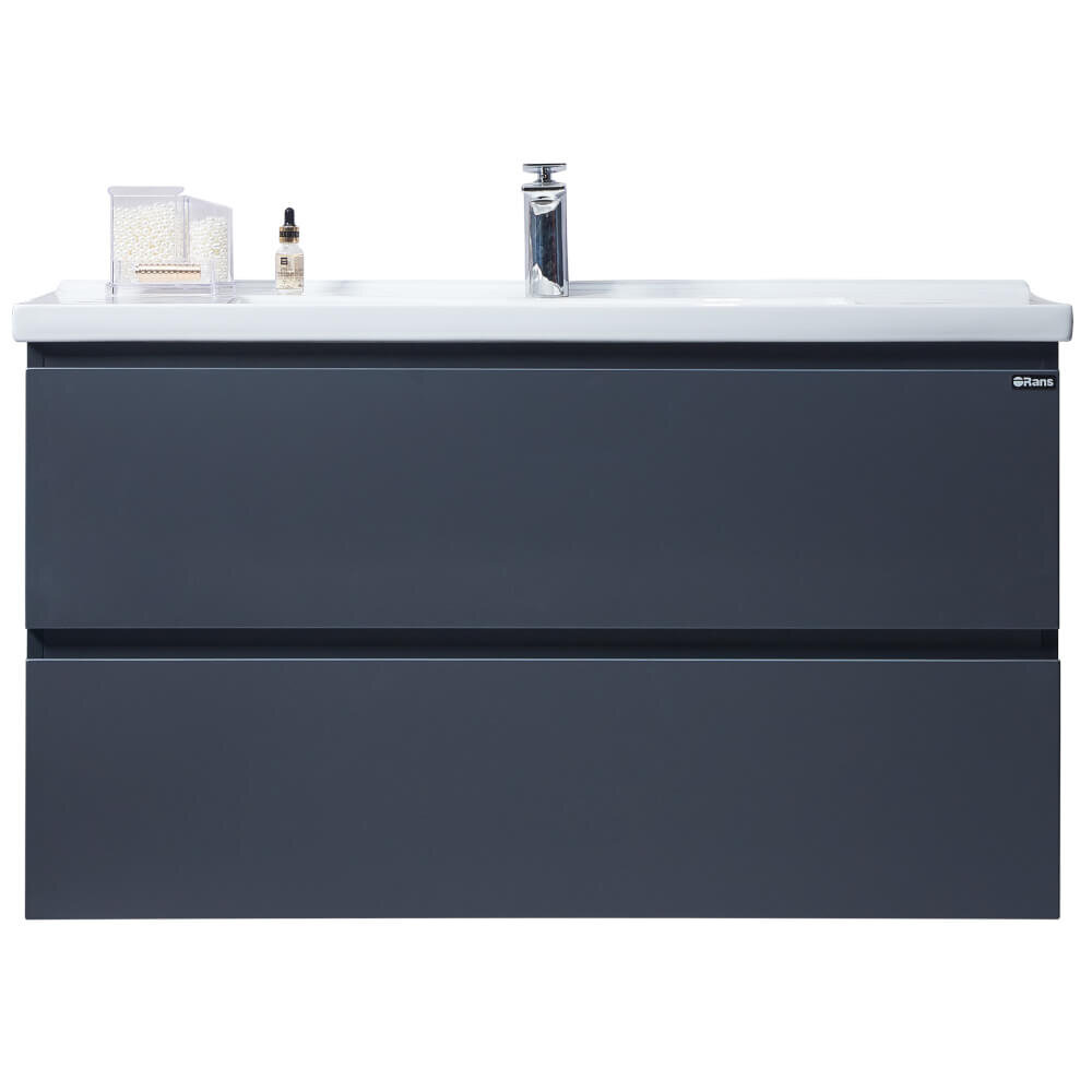 Изображение товара Тумба с раковиной Orans BC-4023-1000 100 см подвесная графит матовый