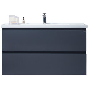 Изображение товара Тумба с раковиной Orans BC-4023-1000 100 см подвесная, графит матовый