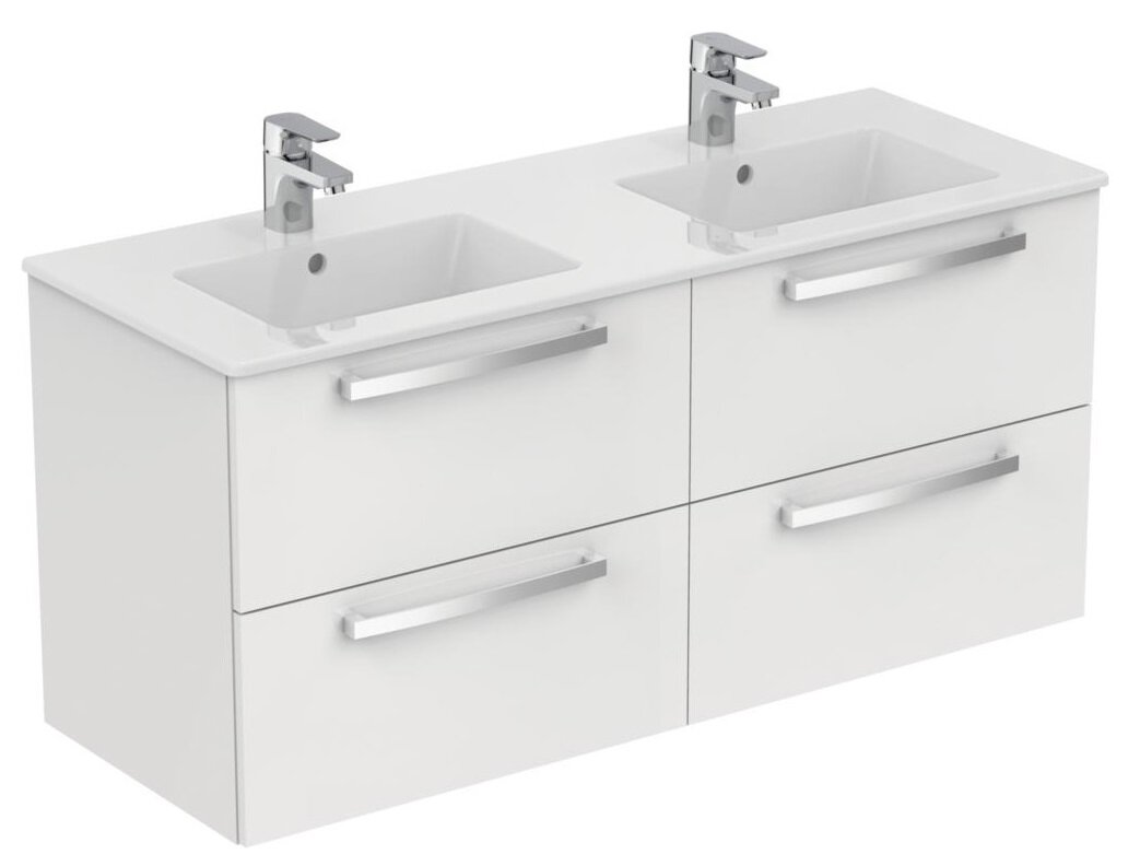 Изображение товара Тумба под раковину Ideal Standard Tempo 120 см подвесная белый лак глянцевый