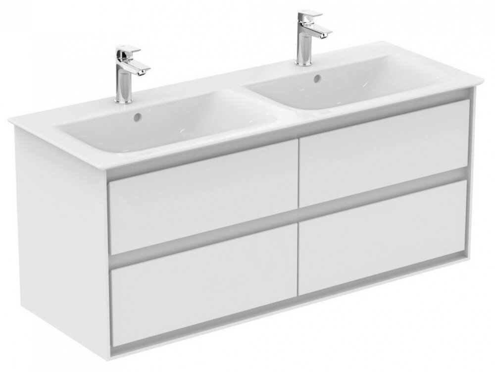 Изображение товара Тумба под раковину Ideal Standard Connect Air 130 см, подвесная, белый глянцевый и матовый