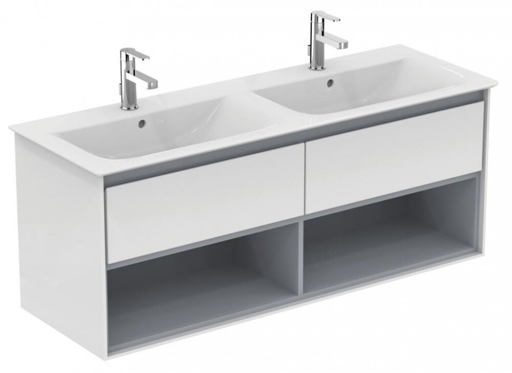 Изображение товара Тумба под раковину Ideal Standard Connect Air 130 см подвесная белый глянец