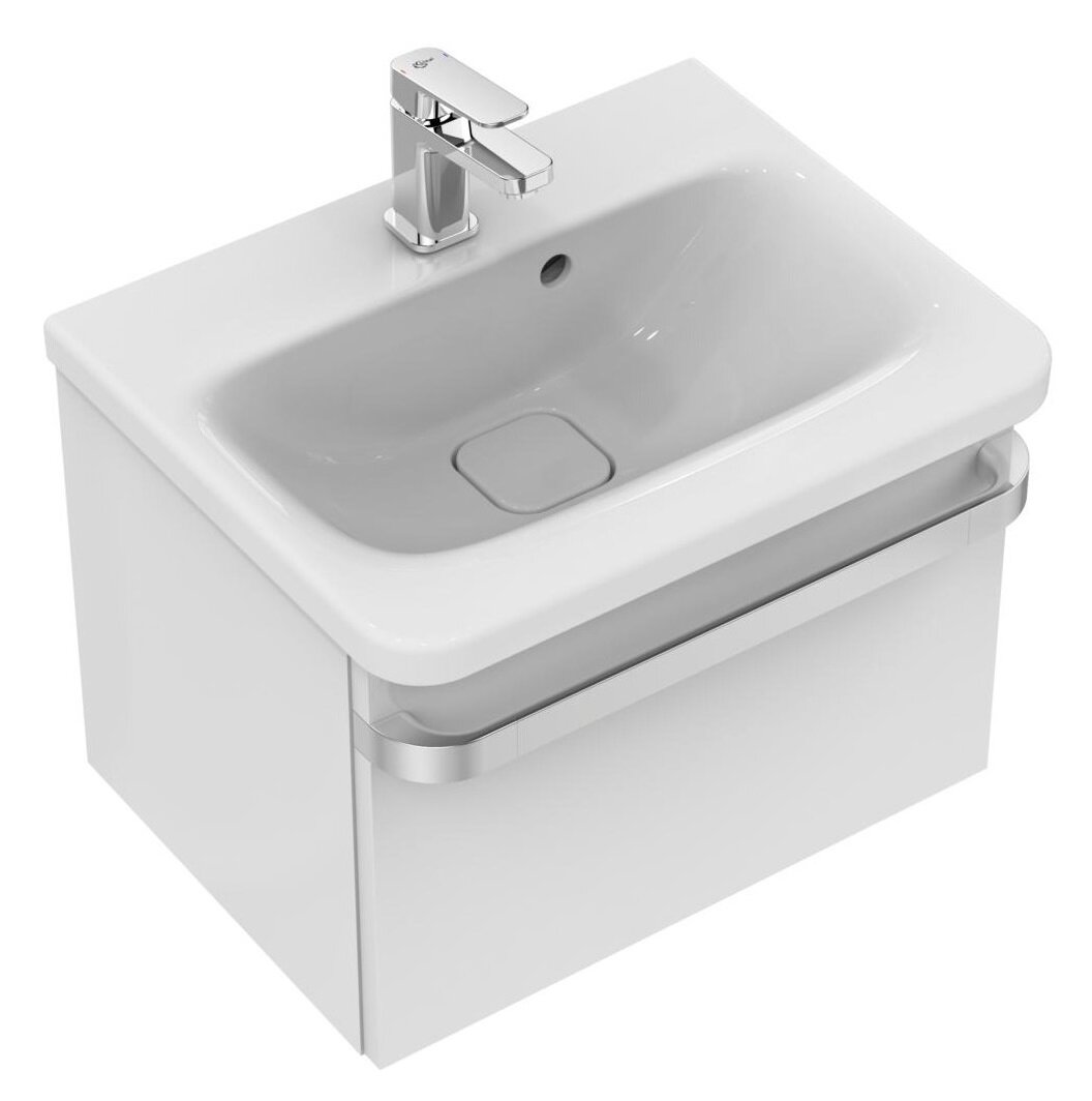 Изображение товара Тумба под раковину Ideal Standard Tonic II 50 см подвесная с подсветкой белый лак