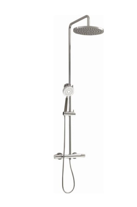 Изображение товара Душевая система Teka Healthy 182300200 термостатическая хром Верхний и ручной душ