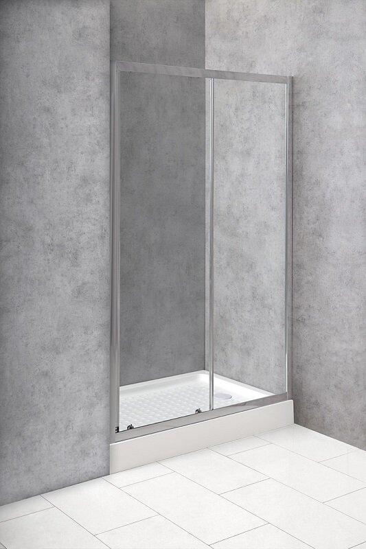 Изображение товара Душевая дверь AcquaSi AS-Space 130 см с раздвижной конструкцией и стеклом 5 мм