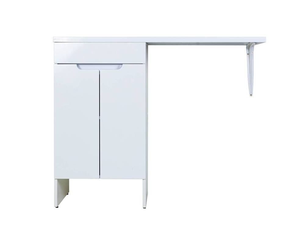 Изображение товара Тумба с раковиной под стиральную машину Orange Optima, левая, белый, Smart Pack,  STD-110TUW+RAL