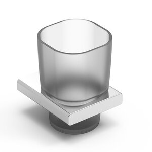 Изображение товара Стакан для щеток Koin Nex стеклянный хромированный NEX400