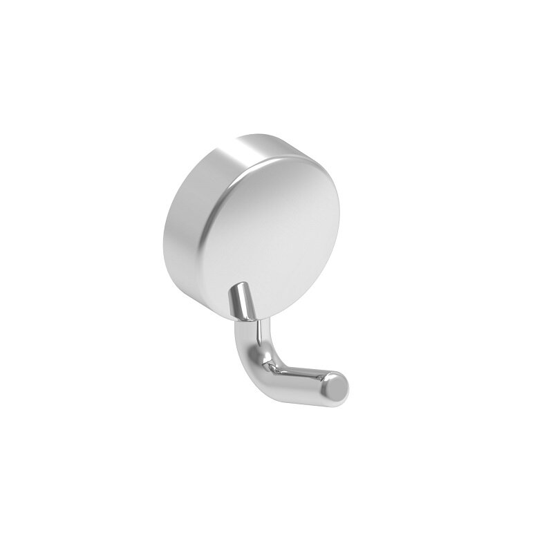 Изображение товара Крючок Koin Simple SI010 хром настенный сталь пластик 4х2 см