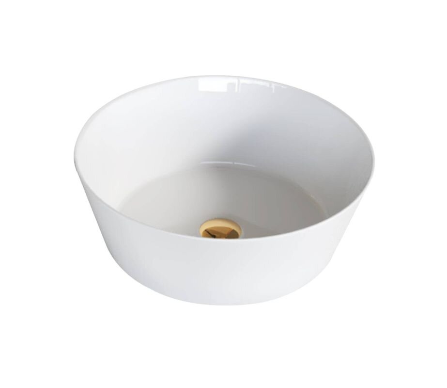 Изображение товара Накладная белая раковина Orange B08-360W из фарфора для ванной и кухни