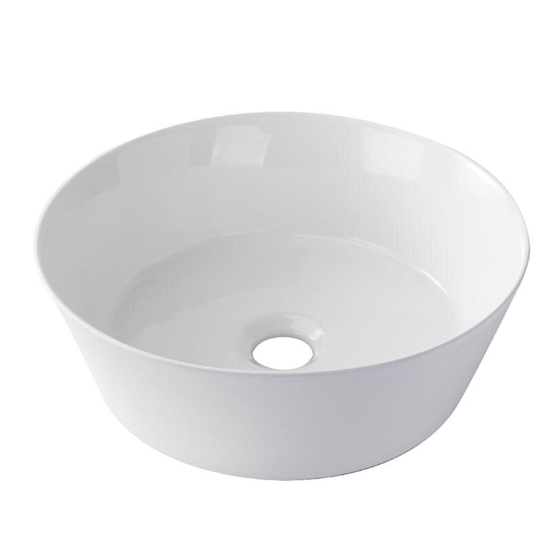 Изображение товара Накладная белая раковина Orange B08-360W из фарфора для ванной и кухни