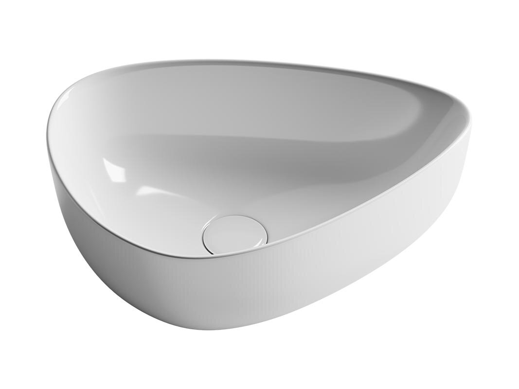 Изображение товара Раковина Ceramicanova Element CN5026 45.5 x 32 х 15.5 см, накладная, асимметричная, без перелива, сантехфарфор