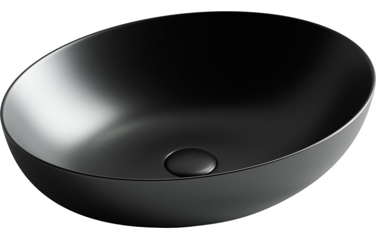 Изображение товара Раковина Ceramicanova Element 52 x 39.5 x 13 см, накладная, чёрный матовый, CN6017MB, сантехфарфор