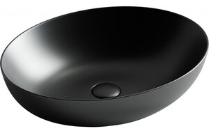 Изображение товара Раковина Ceramicanova Element 52 x 39.5 x 13 см, накладная, чёрный матовый, CN6017MB, сантехфарфор