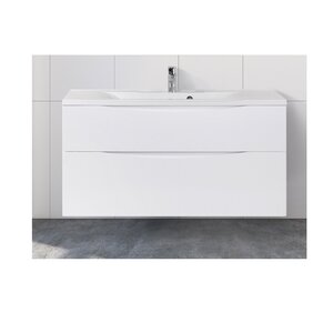 Изображение товара Тумба под раковину BelBagno Marino 120 см, Bianco Lucido - белый глянец, MARINO-H60-1200-2C-SO-BL-P