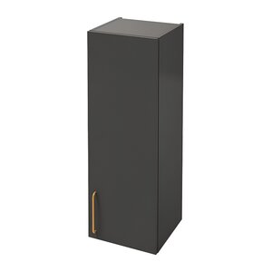 Изображение товара Шкаф-пенал Jacob Delafon Odeon Rive Gauche 40 см, цвет серый антрацит, ручки золотые, петли справа, EB2571D-R8-N14