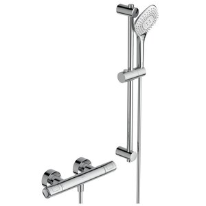 Изображение товара Душевая система Ideal Standard Ceratherm A7234AA T100 термостатическая, хром глянцевый Изображение товара Душевая система Ideal Standard Ceratherm A7234AA T100 термостатическая, хром глянцевый