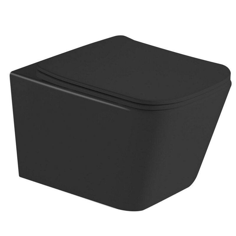 Изображение товара Подвесной унитаз Timo Soli TK-303 MB черный матовый с сиденьем soft-close