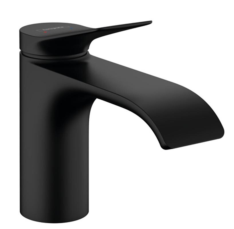 Изображение товара Смеситель для раковины Hansgrohe Vivenis 75010670 черный матовый с донным клапаном