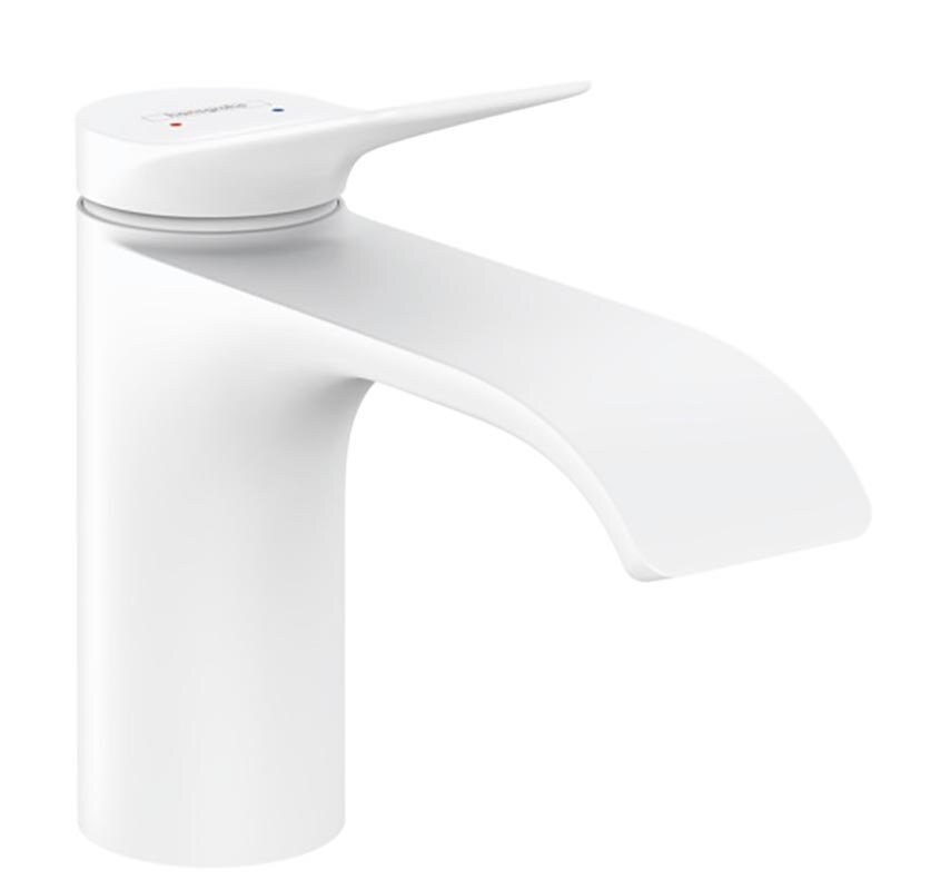 Изображение товара Смеситель для раковины Hansgrohe Vivenis белый матовый с однорычажным управлением Изображение товара Смеситель для раковины Hansgrohe Vivenis белый матовый с однорычажным управлением