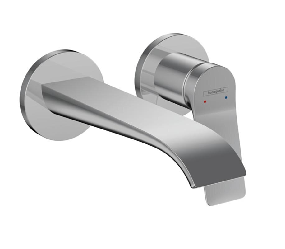 Изображение товара Современный однорычажный смеситель для раковины Hansgrohe Vivenis с высоким изливом и сливным гарни