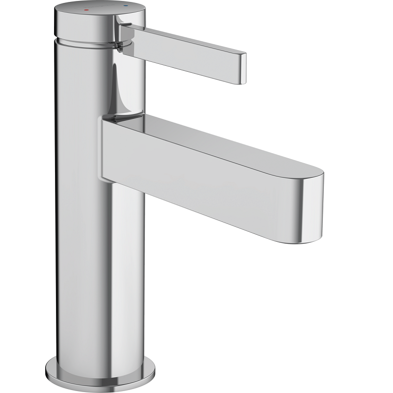Изображение товара Смеситель для раковины Hansgrohe Finoris 76010000 хром однорычажный донный клапан