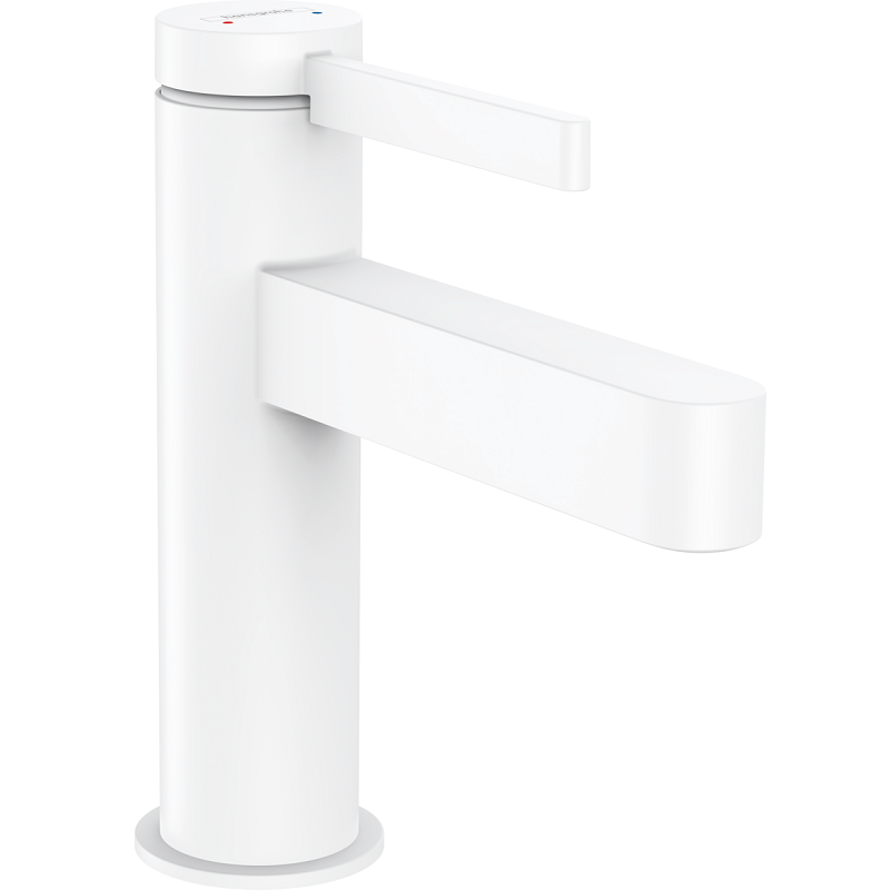 Изображение товара Смеситель для раковины Hansgrohe Finoris, 76010700, с донным клапаном Push-Open, белый матовый